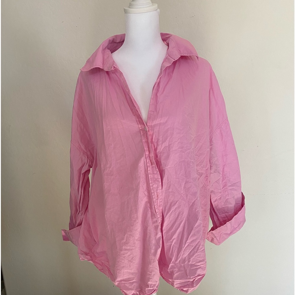 Pink Zara Button down!! 👚